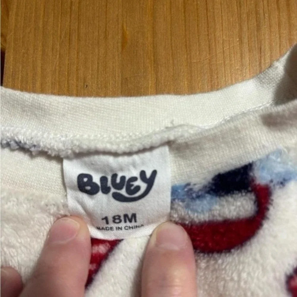 Toddler‎ Soft Fleece Bluey Christmas Sweater Size 18M